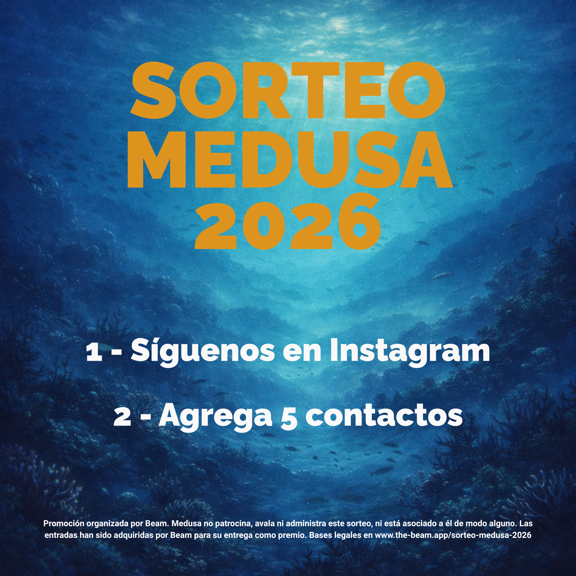 Popup Sorteo Medusa 2026